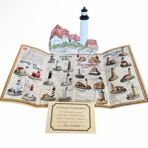 Vintage Harbour Lights Limited Edition Resin Figurine Portland Head Maine 1992
